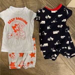 3T short sleeve pajama set lot GAP